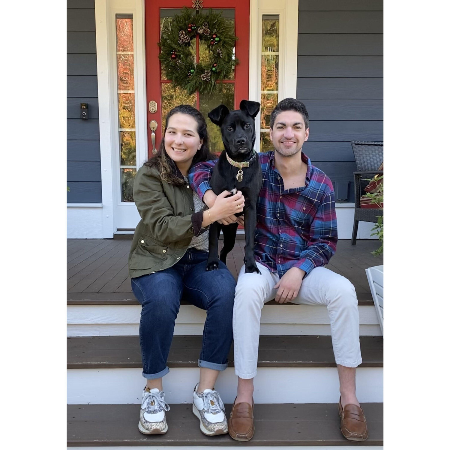 Adler, Rooney, and Cameron's first Thanksgiving together - and the beginning of the Family Thanksgiving Photo Tradition. Mt. Pleasant, SC