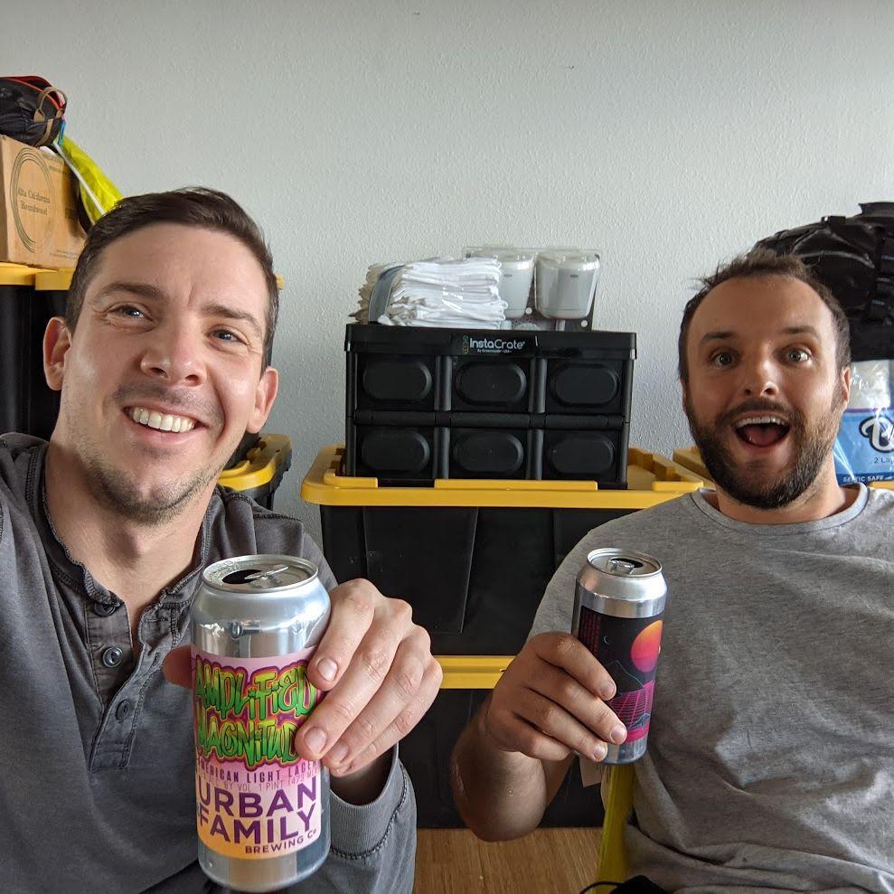 A celebratory drink in the Condo in Tacoma, Washington!