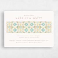 Blue Wedding Invitation - Oluveri Landscape