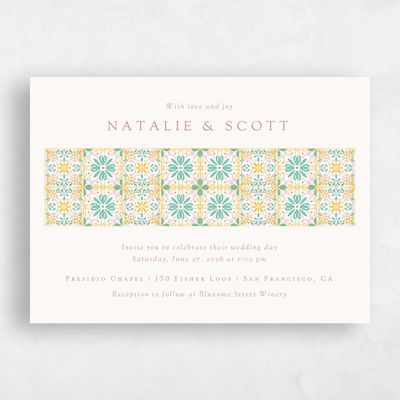 Blue Landscape Wedding Invitation - Oluveri Landscape