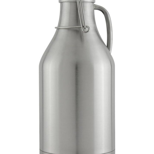 Kegco 3PFD-64SS Beer Growler, 64 oz, Stainless Steel