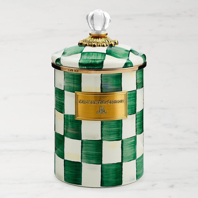 MacKenzie-Childs Emerald Canister, Medium