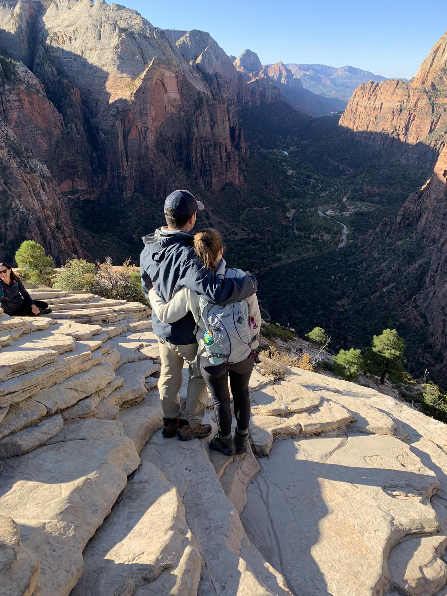 The top of Angels Landing at Zion National Park.