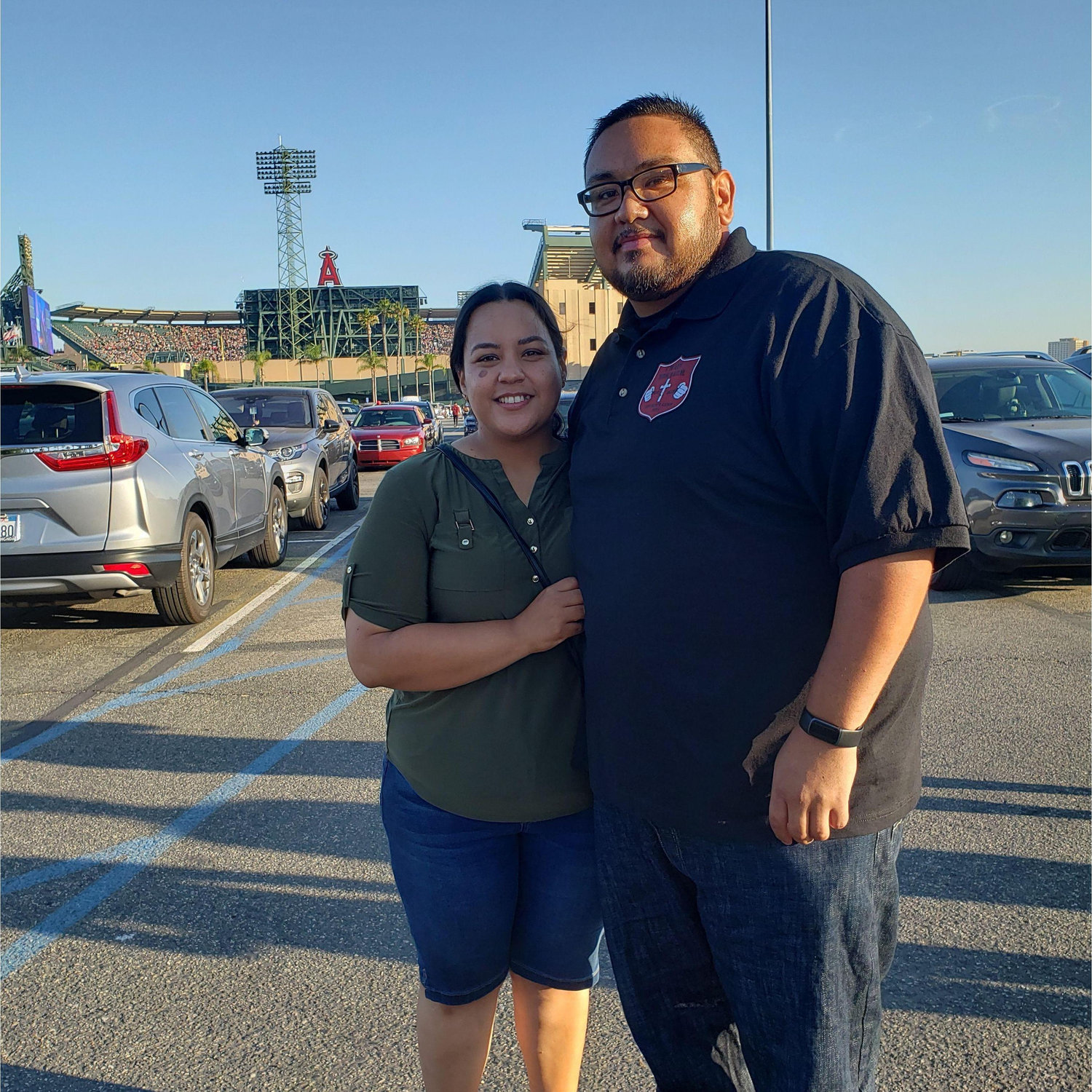 The first time we said "I Love You" was at the Harvest Crusade in Angel Stadium
