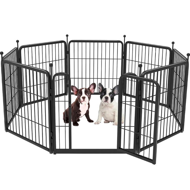 FXW Rollick Dog Playpen for Yard, Camping, 24" Height Heavy Duty for Puppies/Small Dogs, 8 Panels