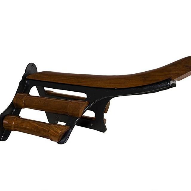 Tack Room Studio Cast Iron and Wood Saddle Rack