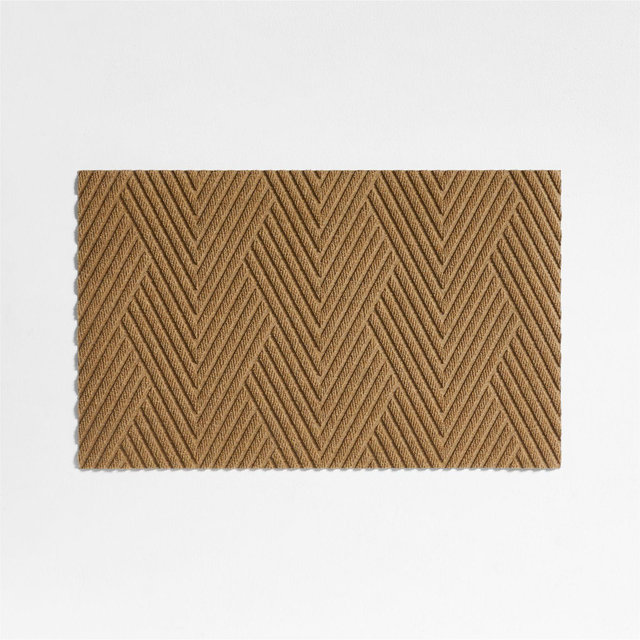 Thirsty Arrows Wheat Brown Indoor/Outdoor Doormat 21.5"x35"