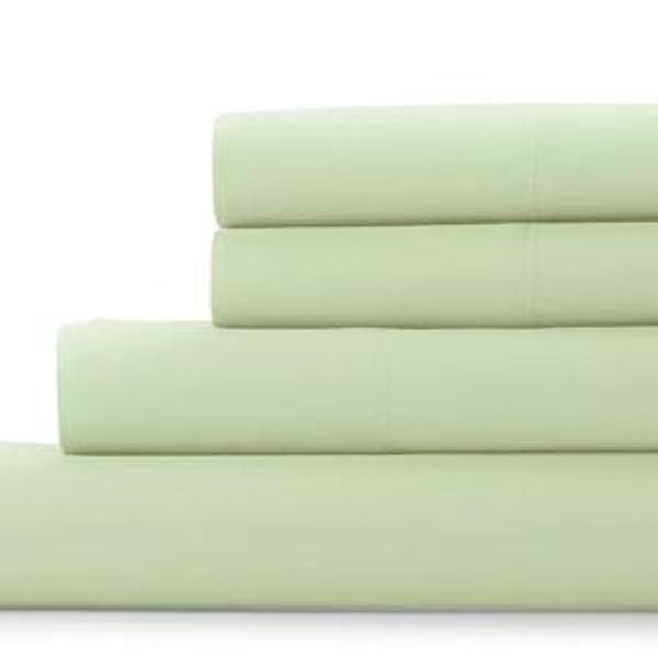 Sonoma Goods For Life® The Easy Care 525 Thread Count Sheet Set or Pillowcases (King - Green Lily)