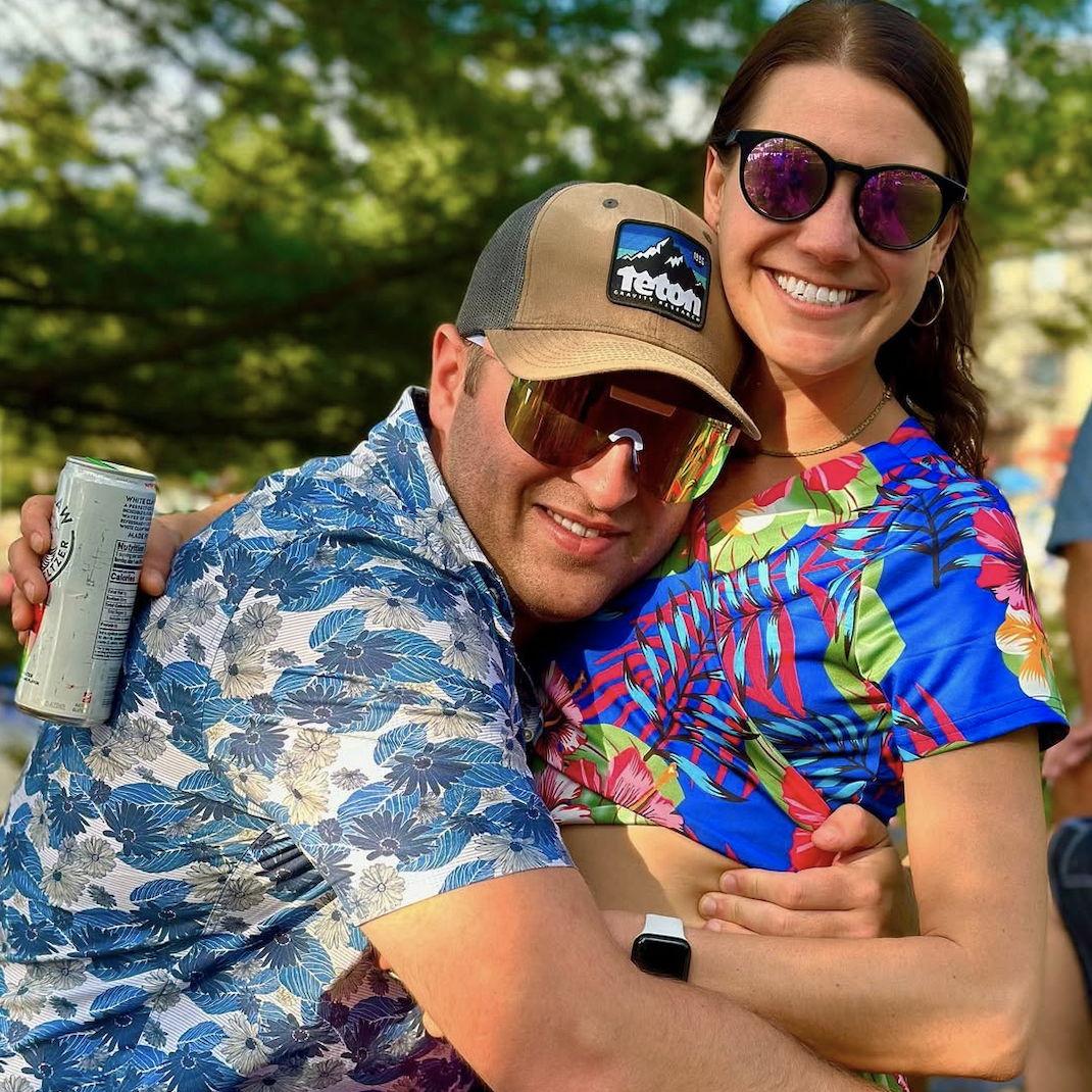 Summer luau party at Lake Naomi in the Pocono Pines