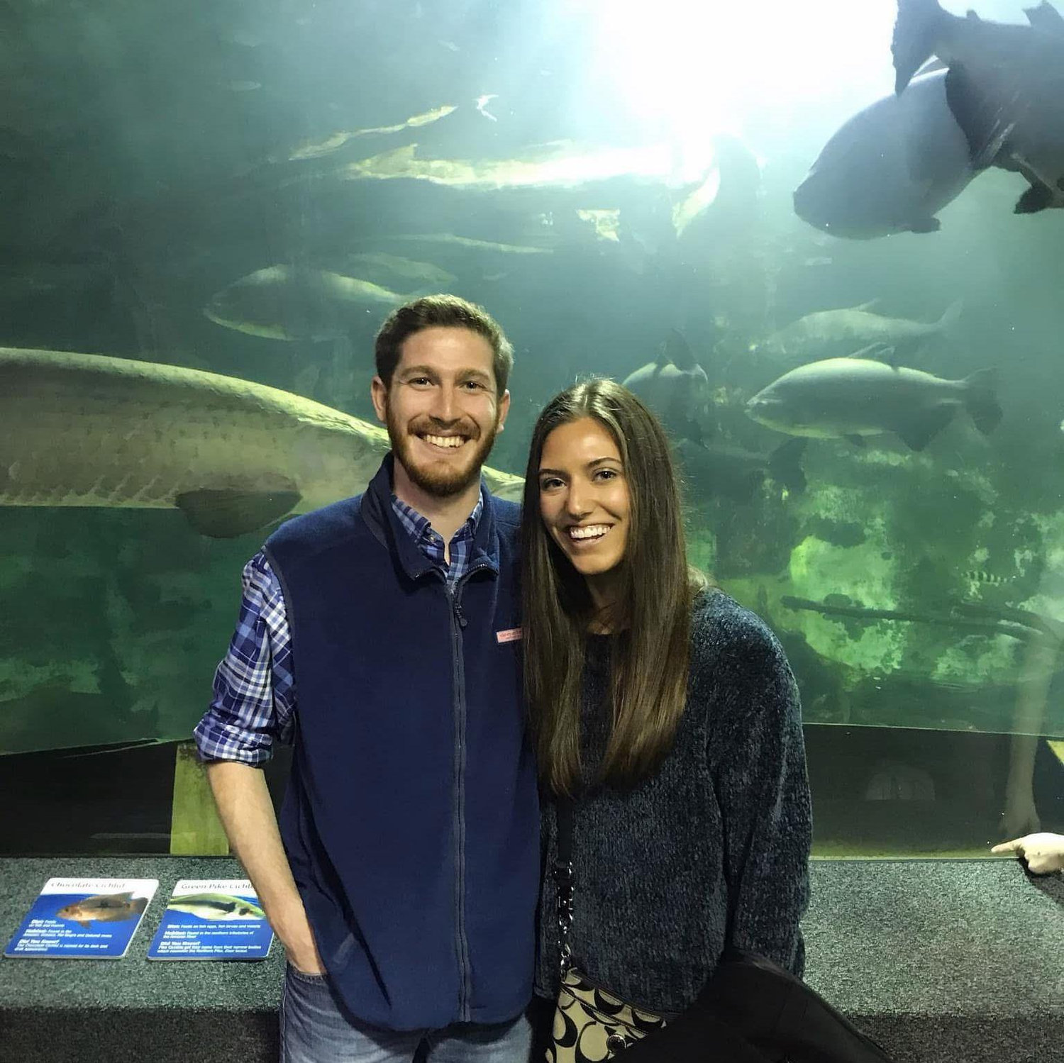 Our first official date was to the Newport Aquarium!