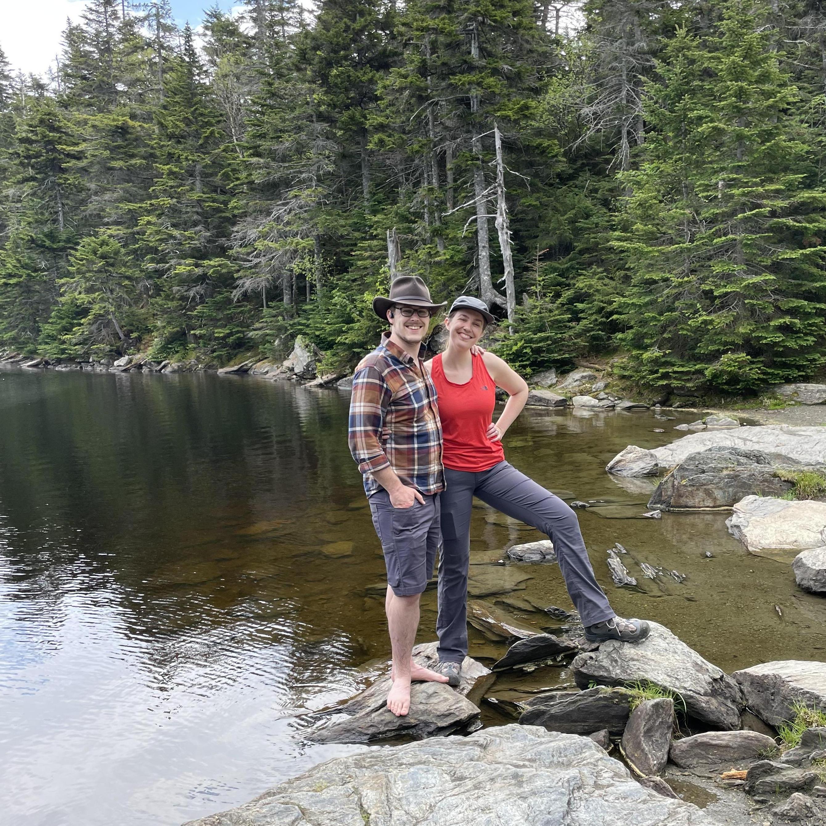 We love finding beautiful, secluded forest lakes, even in far-off states.