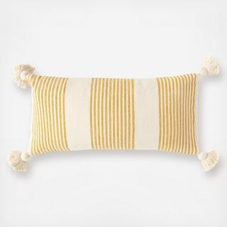 Vertical Stripe Lumbar Throw Pillow