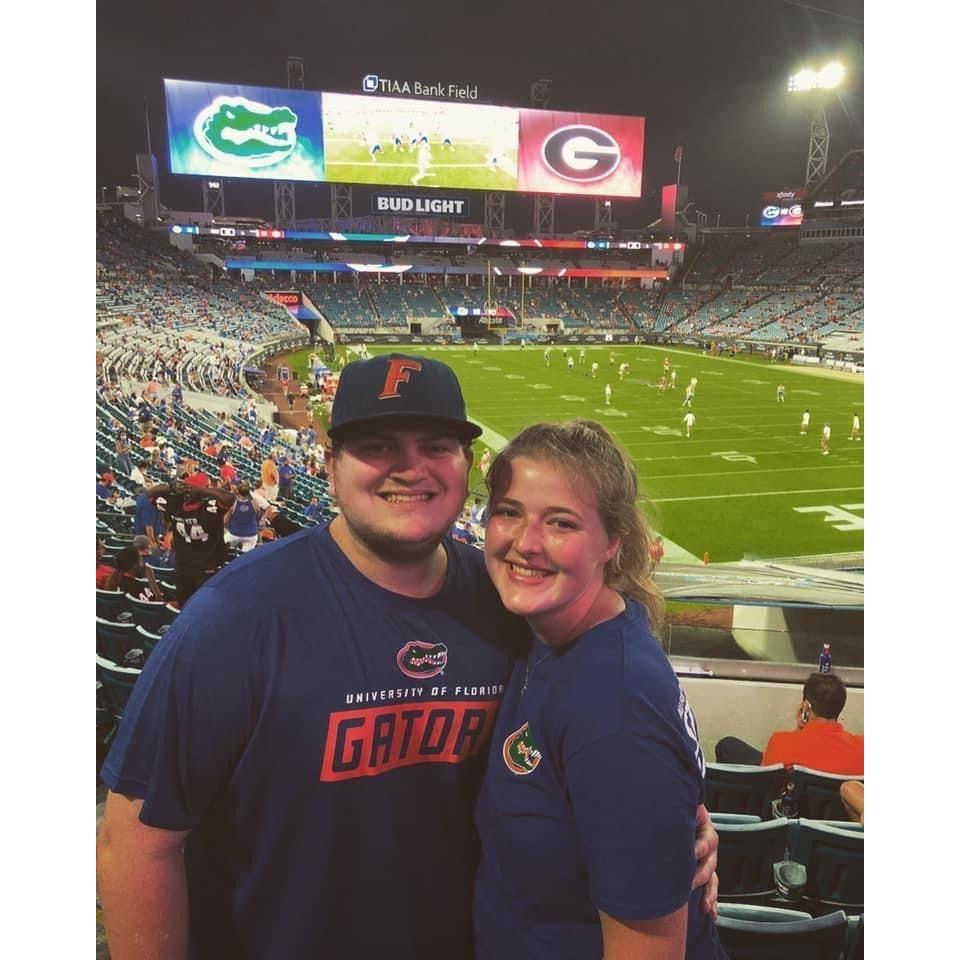 One thing about Jared is that he's gonna go to the Florida Georgia game and cheer through it all.