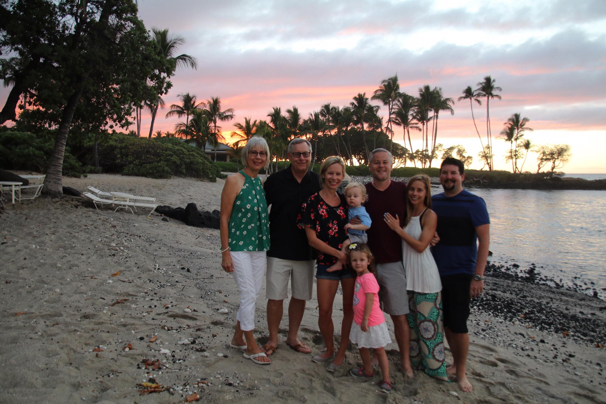 Family photo after the proposal! Hawaii - January 2019