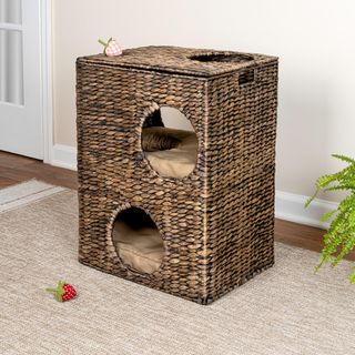 Jaxon 2-Tier Rectangular 5-Hole Pet Condo with 2 Cushions