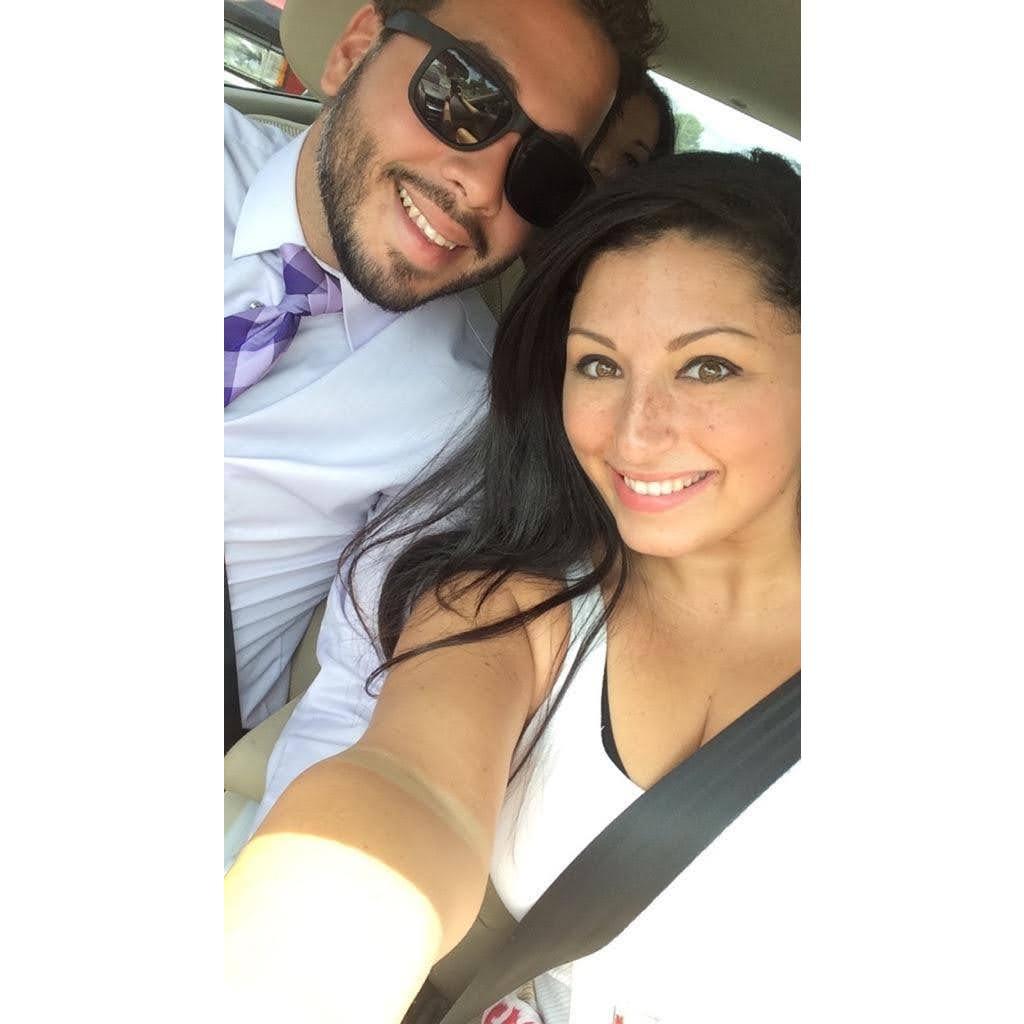 David and Caroline on the way to Church Easter 2016