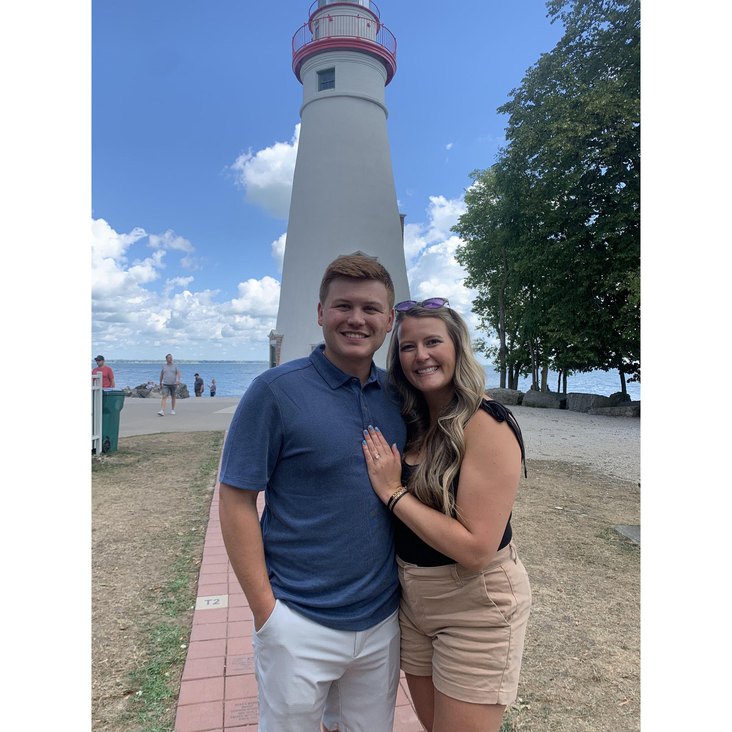 The surprise engagement at Marblehead lighthouse! Both families joined the celebration at a nearby airbnb for the rest of the day/night. BEST DAY EVER!