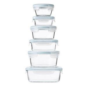 Food Storage Container Smart Seal Glass 14pc Blue - OXO