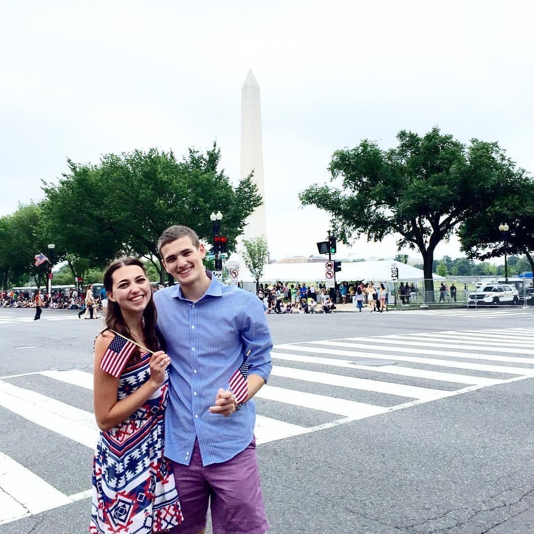 Our third date was Alec visiting Abby in Washington, DC while she was an intern. Alec also met Myles and Elaine who were also visiting- July 2016