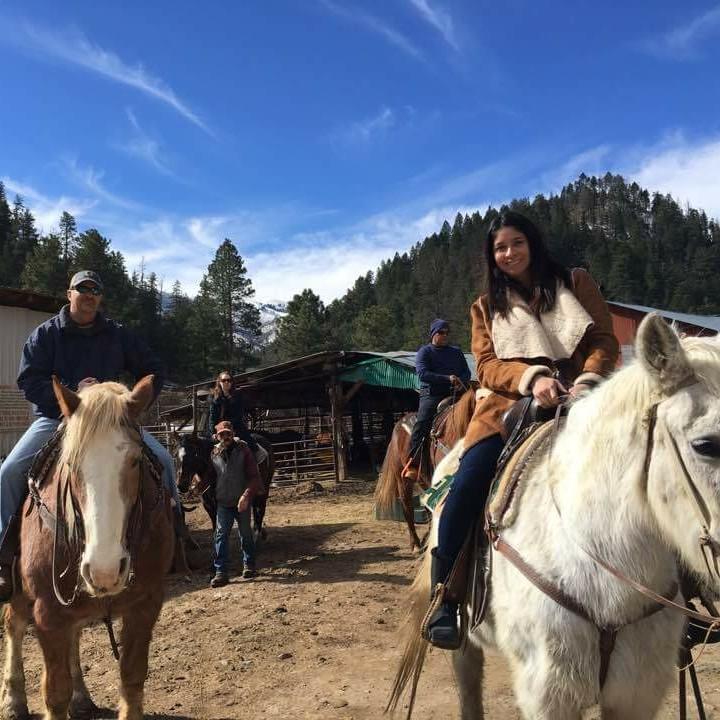 First time horseback riding in New Mexico.