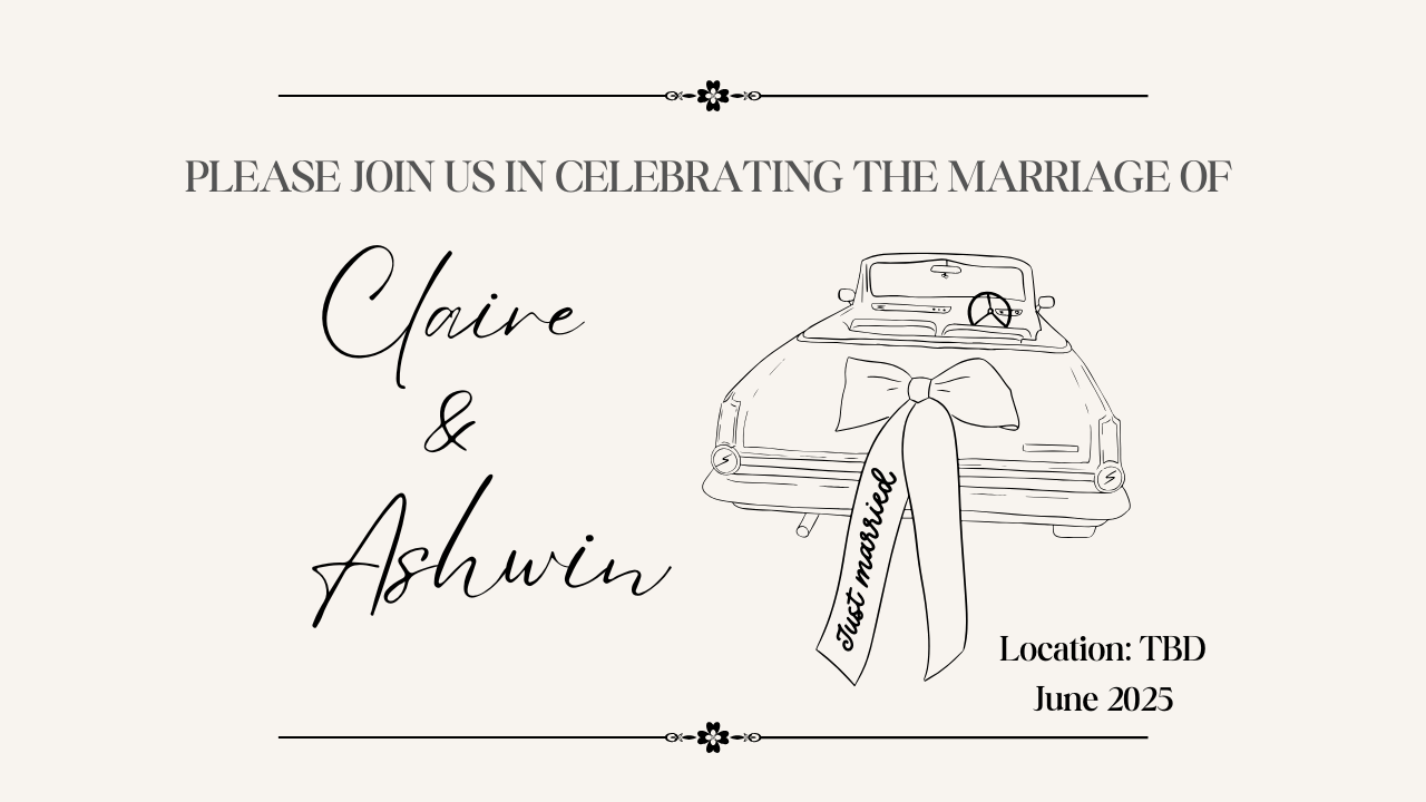 The Wedding Website of Ashwin Nishad and Claire Junkins