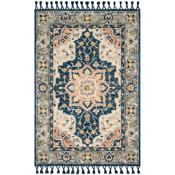 Kasuri Blue Multi Rug