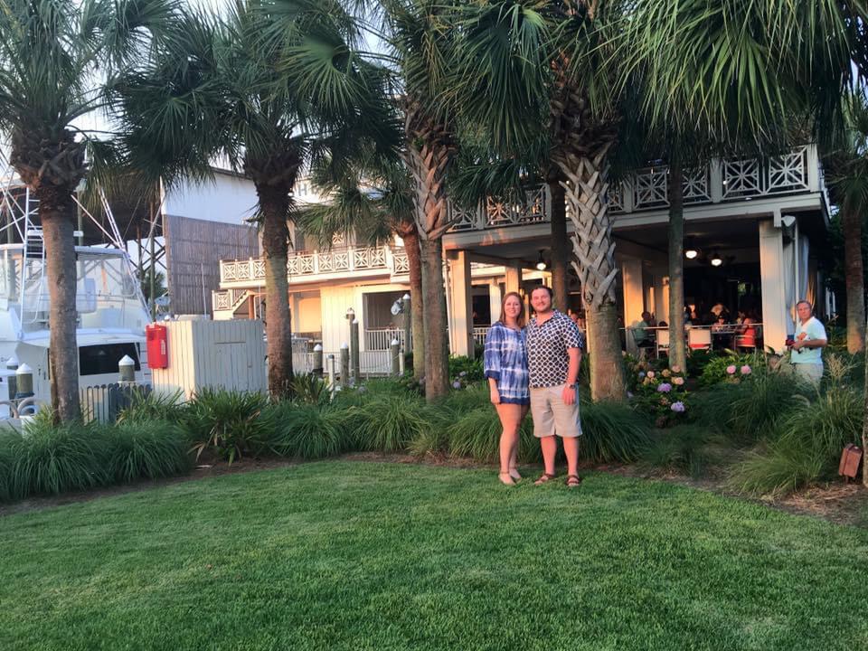 Miles + Catherine at Fishers in Summer 2017...4 years later he proposed in this same spot!