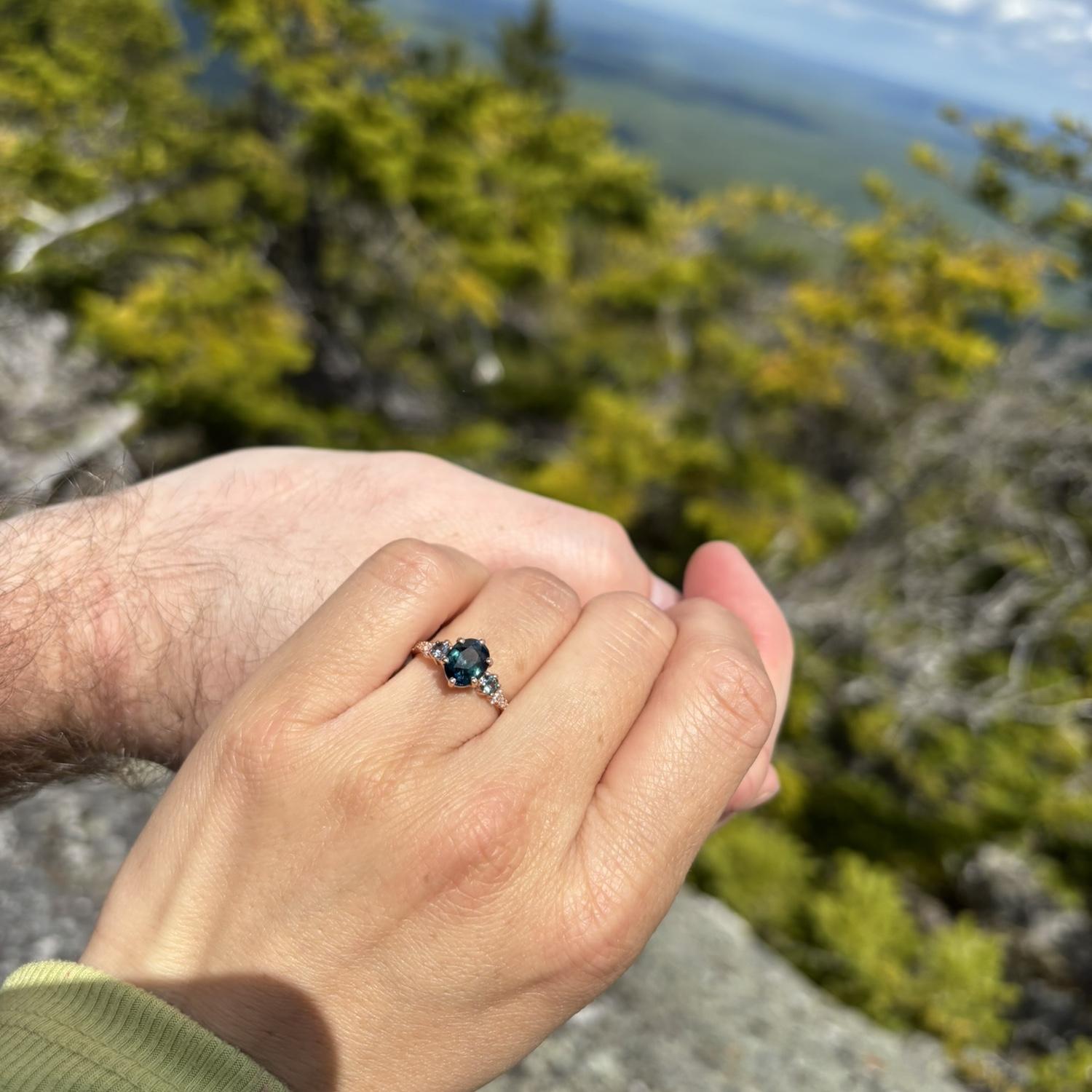 We got engaged on Mount Kearsarge