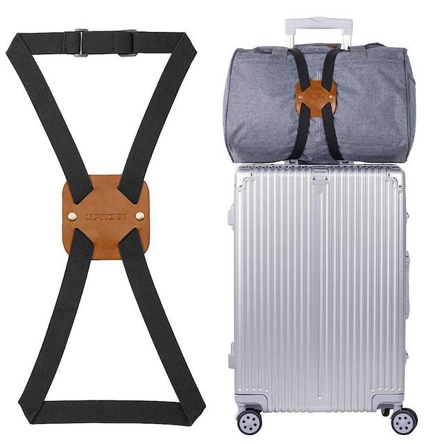 Bag Bungee, Luggage Bungee - Luggage Straps Suitcase Adjustable Belt – an Adjustable and Portable Travel Suitcase Accessory (1-Pack,Brown)