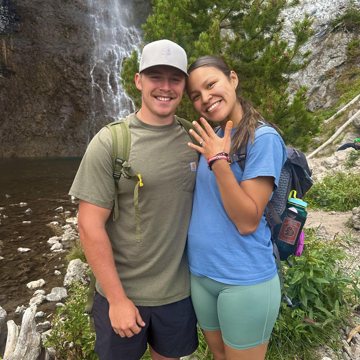The day we got engaged! This was in Yellowstone, summer of 2025