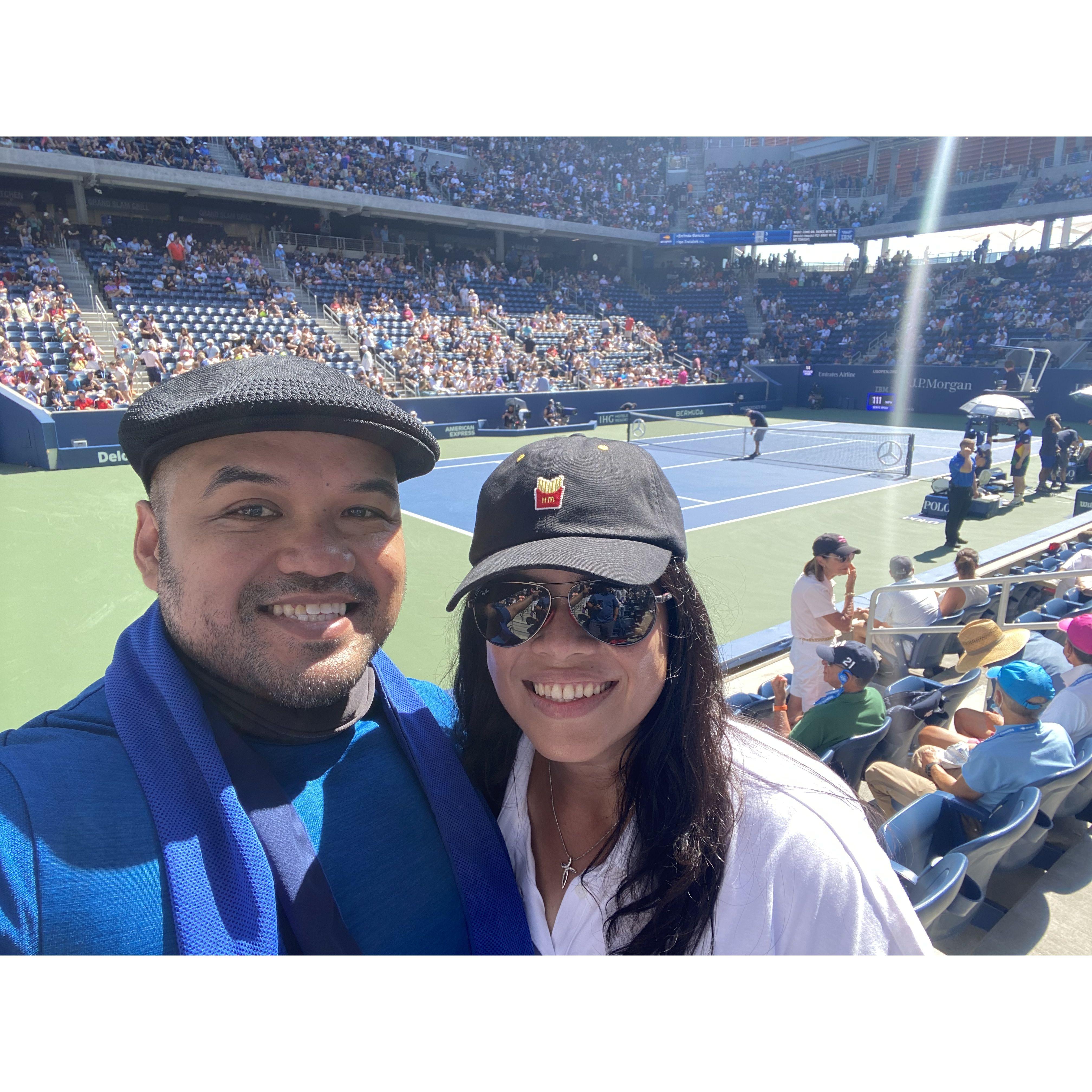 September 2021 - Celebrating our love for tennis by going to the US Open and taking a bite of the Big Apple.