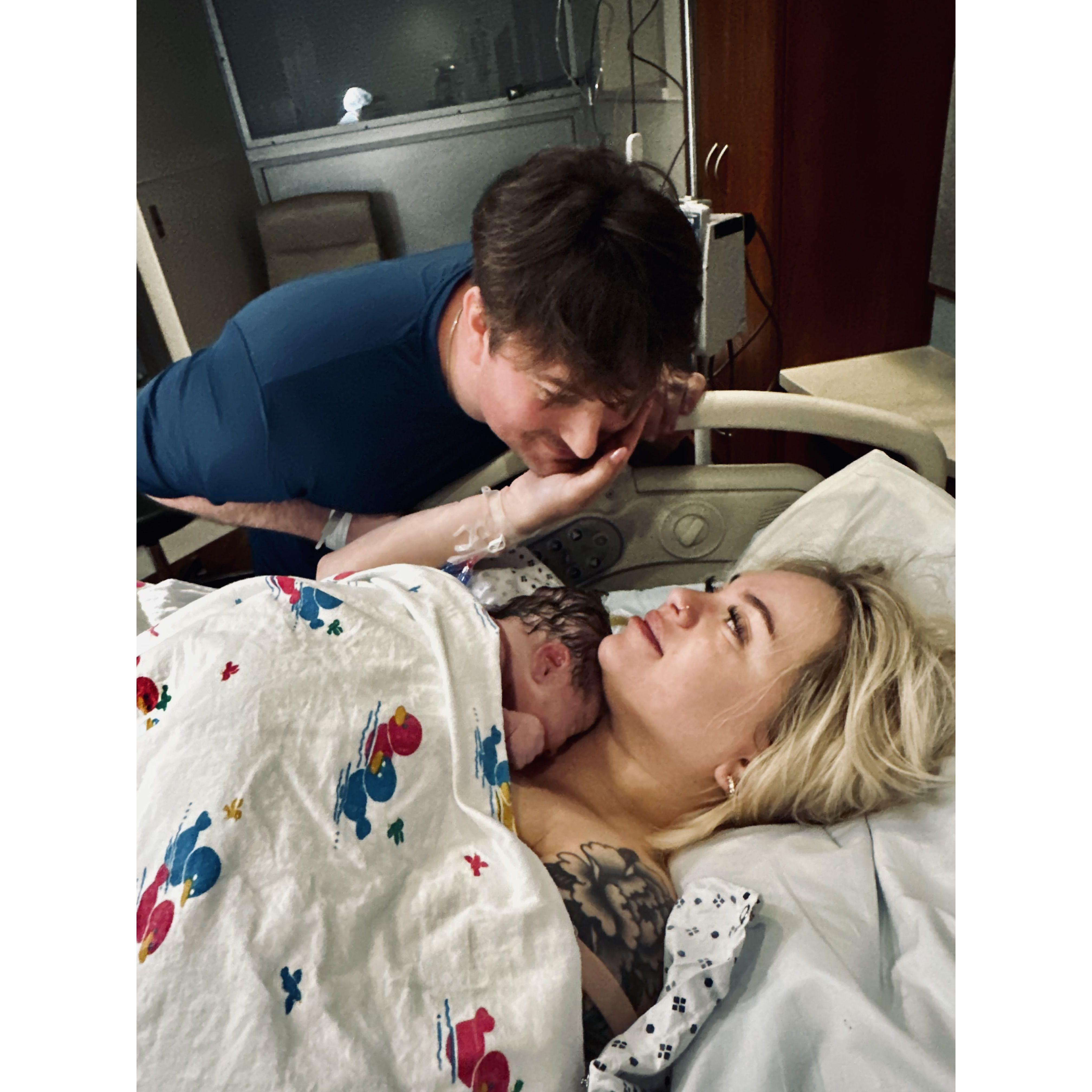 When our family of 3 became a family of 4.