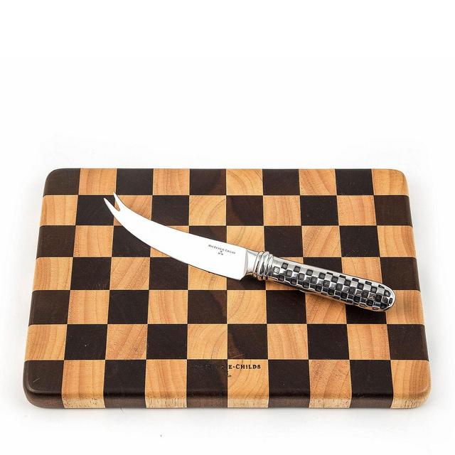 Mackenzie-Childs Check 2-Piece Cheese Board Set