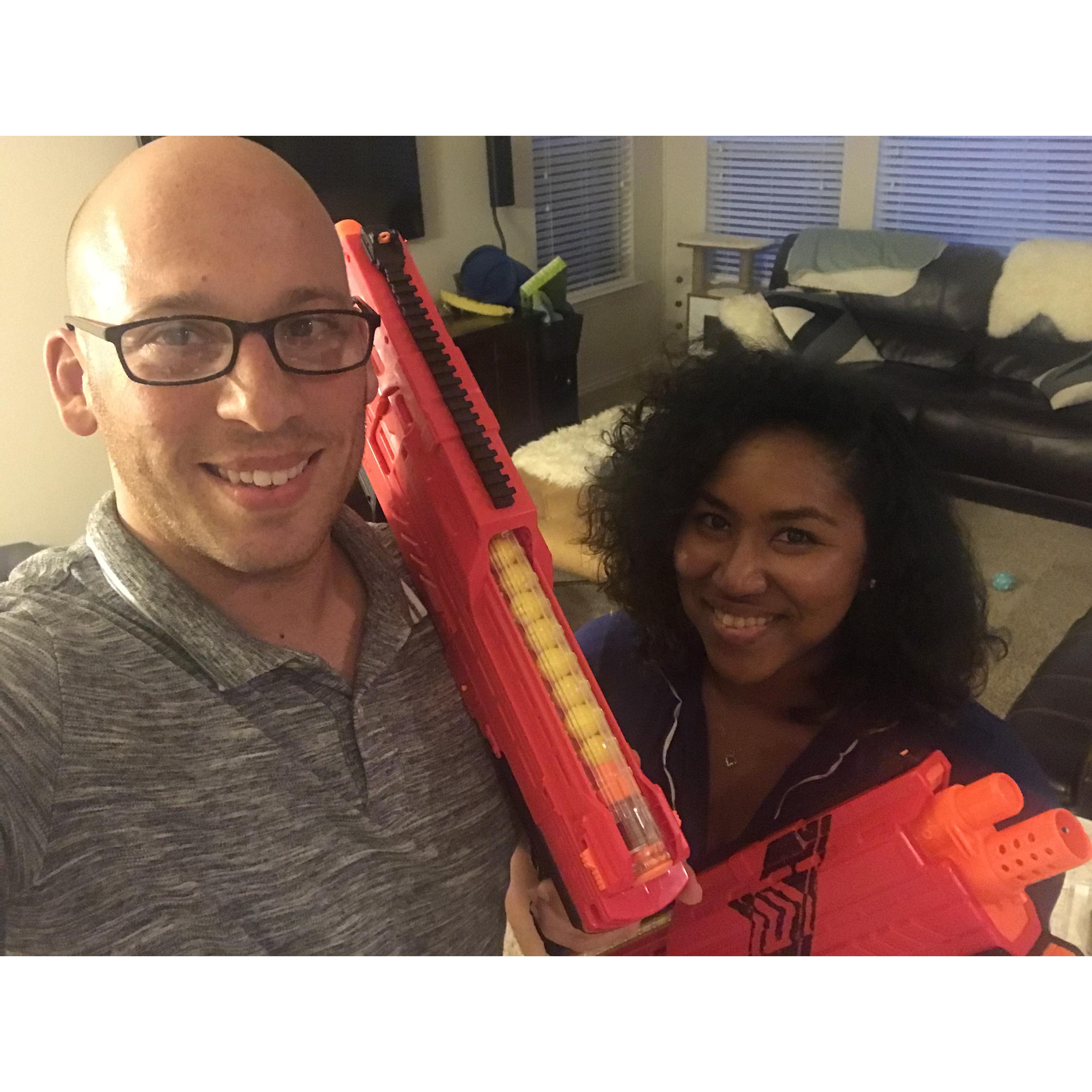 Pre-Nerf Gun Fight. 2019.