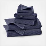 Turkish Ribbed 6-Piece Bath Towel Set