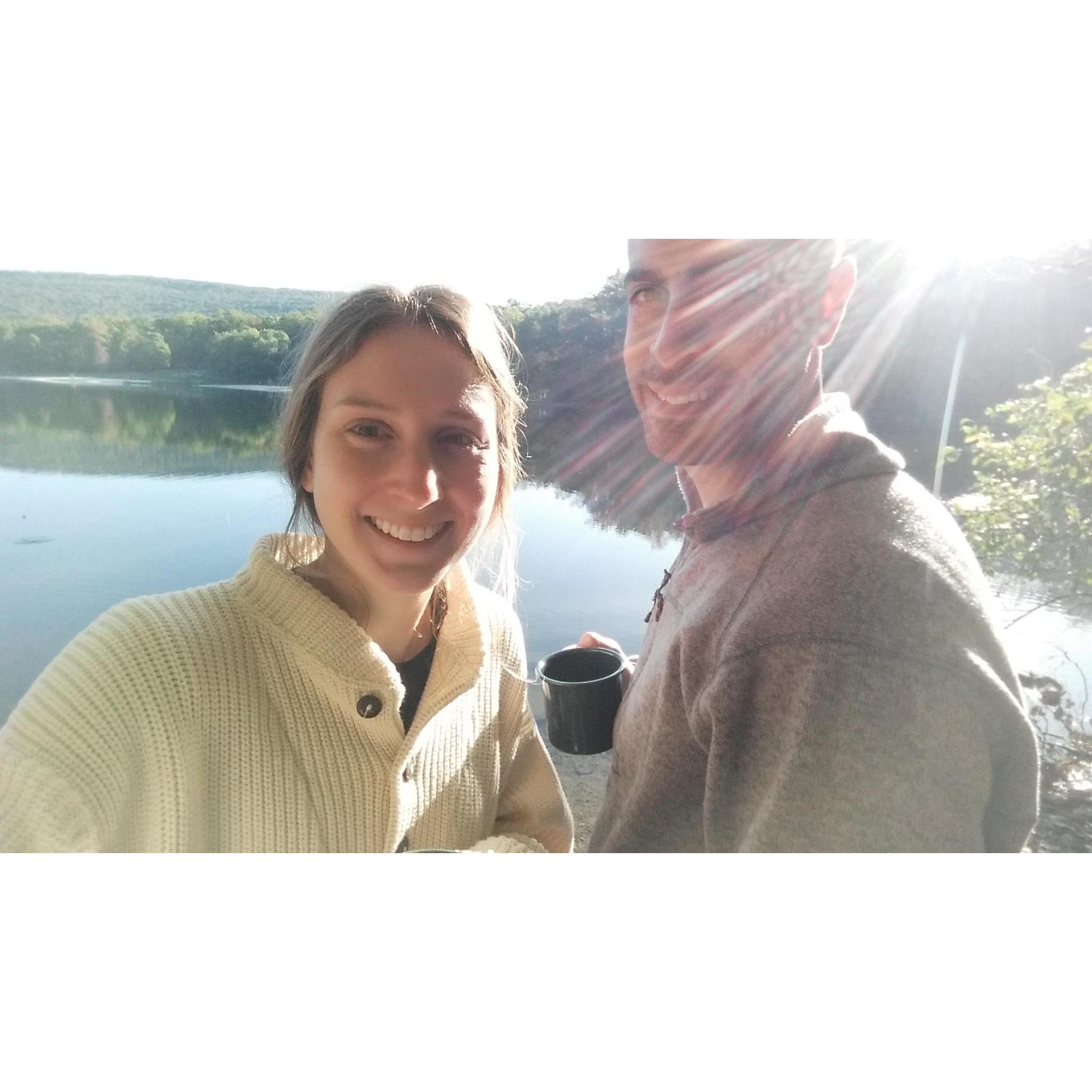 Our very first (and probably last) camping trip together, October 2017 (yes...it took me that long to get him to go camping)