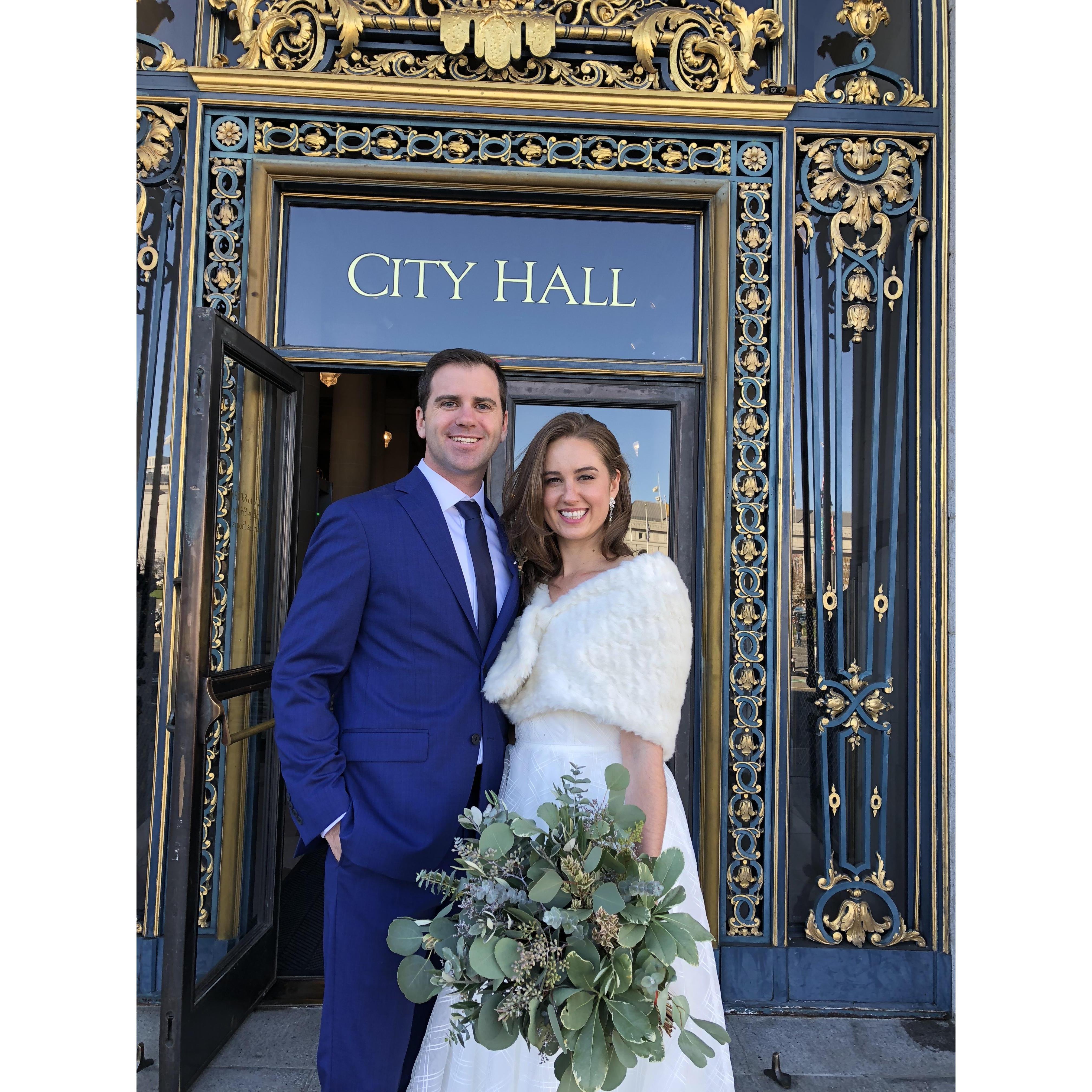 We're married!!