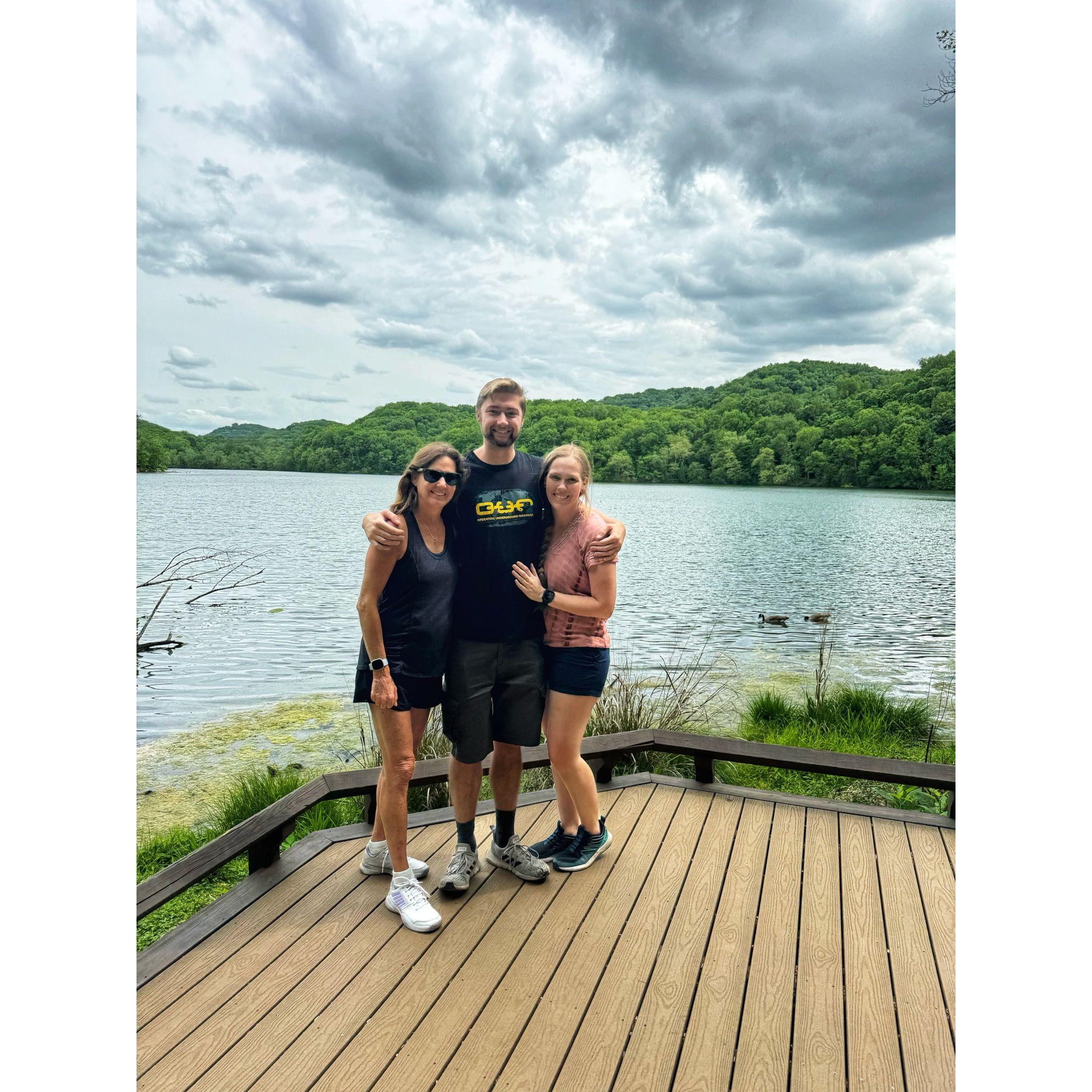 The lake my sister got engaged at in Tennessee