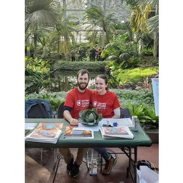 Volunteering at Garfield Park Conservatory for Open House Chicago