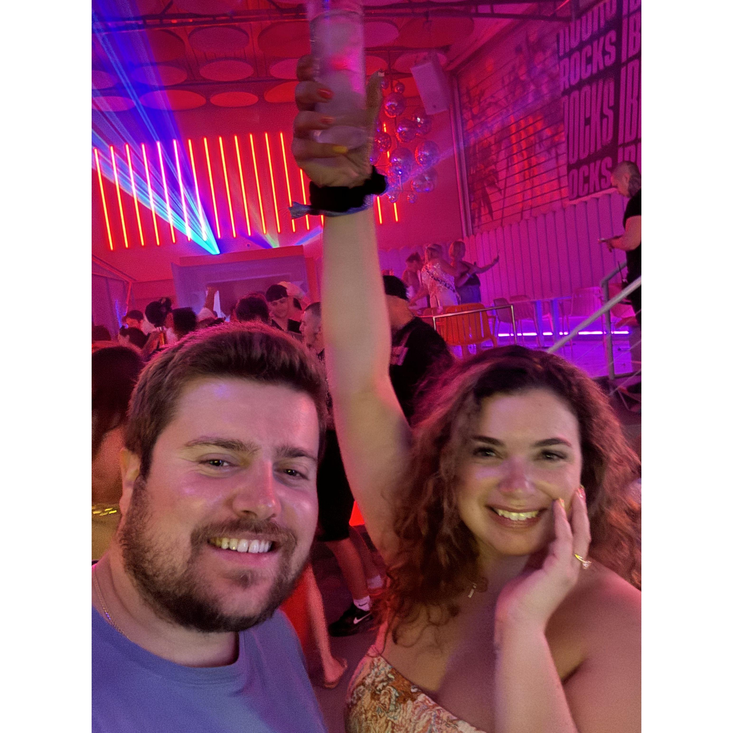 Post Engagement celebrating in Ibiza