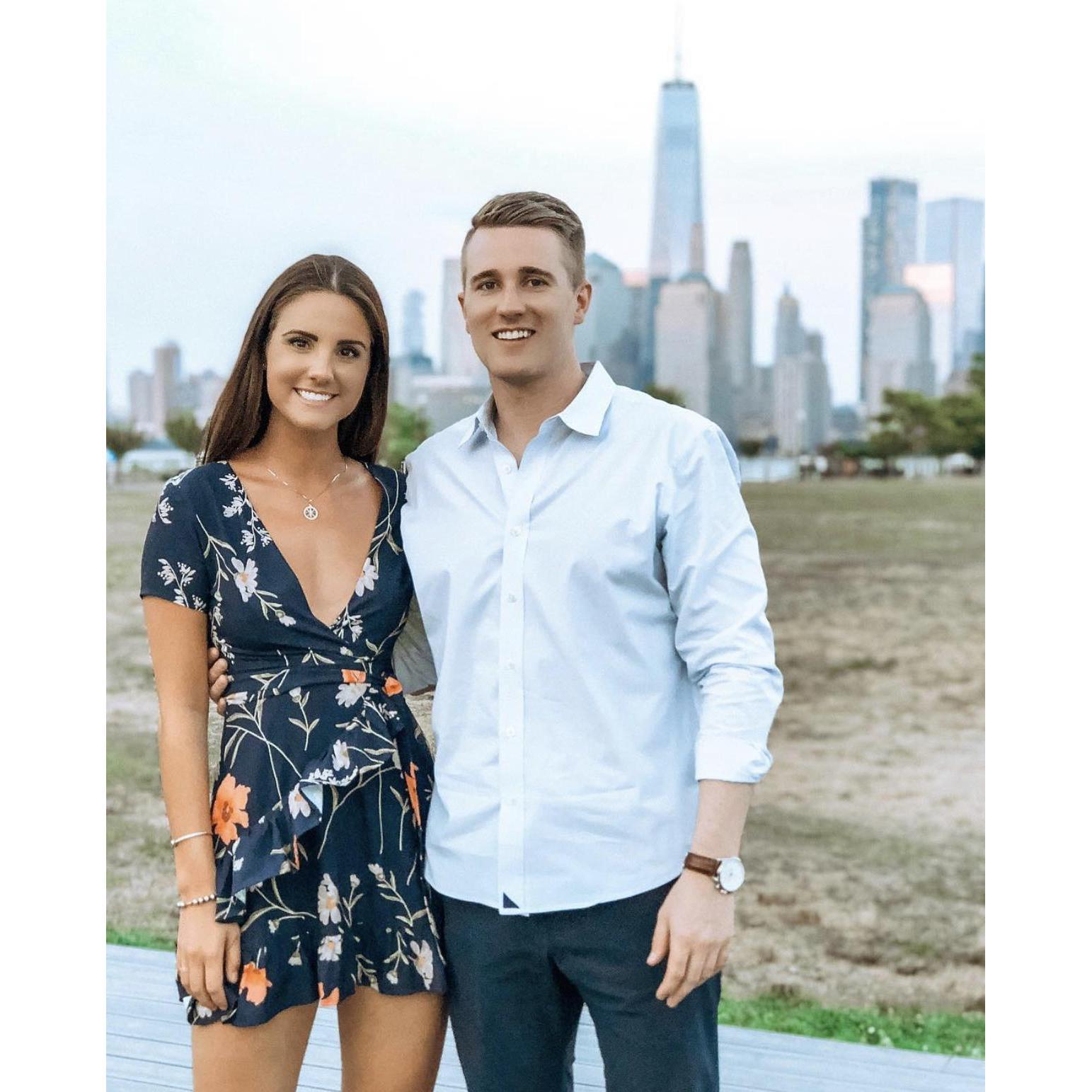 Dinner over looking the NYC skyline in 2018