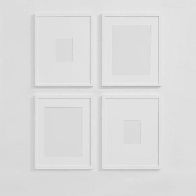 Wood Gallery Frame, 16"x20" (5"x7", 11"x14" Opening) - White
