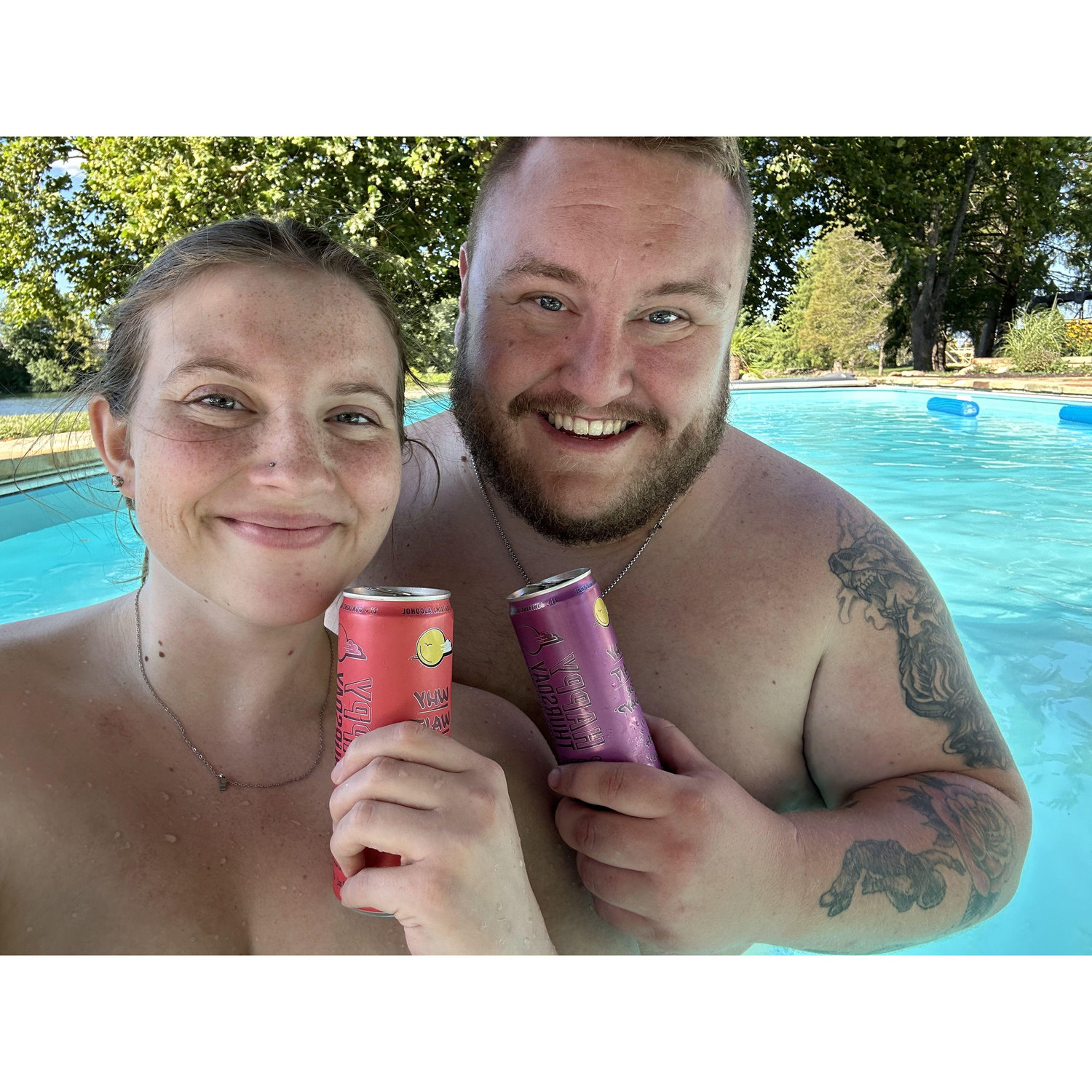 One of my favorite pool days together.