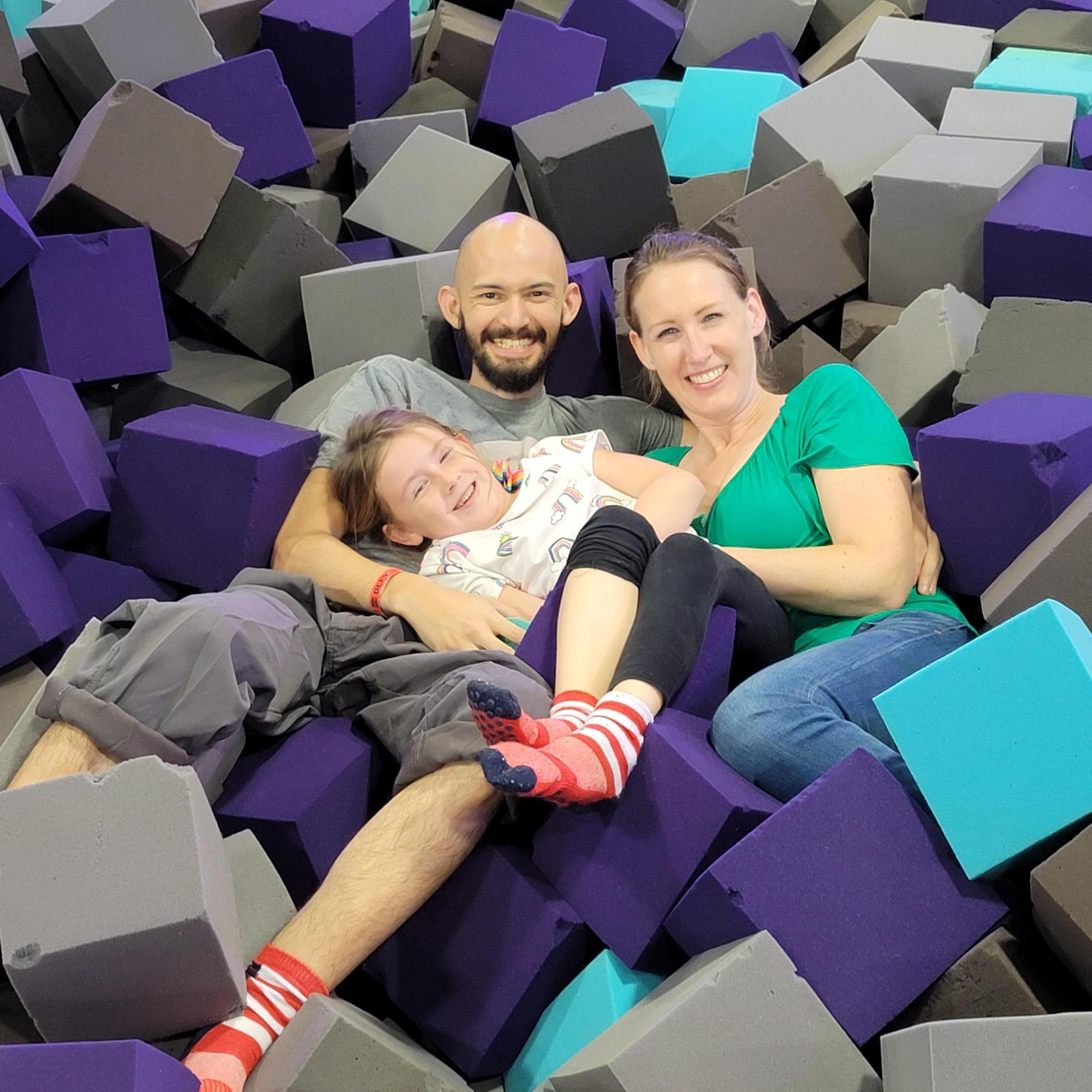 The family that plays together. . .