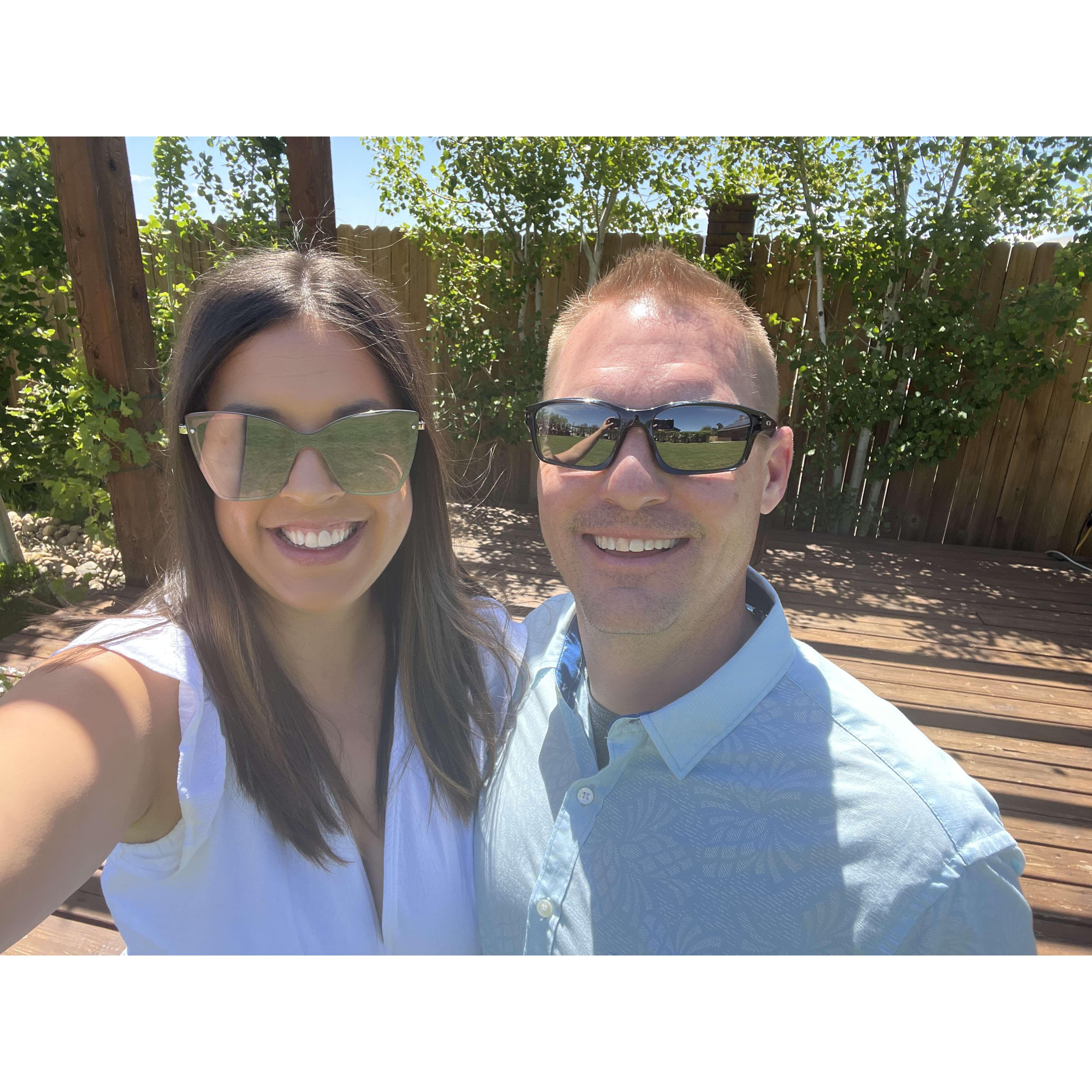 Checking out our wedding venue exactly a year from our wedding date (June 8, 2022)
