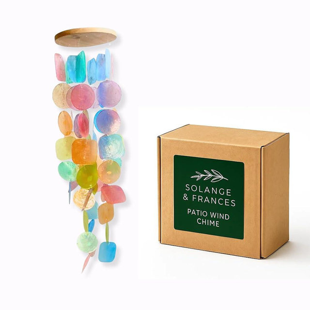 Solange & Frances Garden Decor, Patio Decor, Wind Chimes for Outside,Patio Decorations Outdoor and Front Porch Decor. Unique Gifts for Women, Ideas, Birthday Gifts for Women