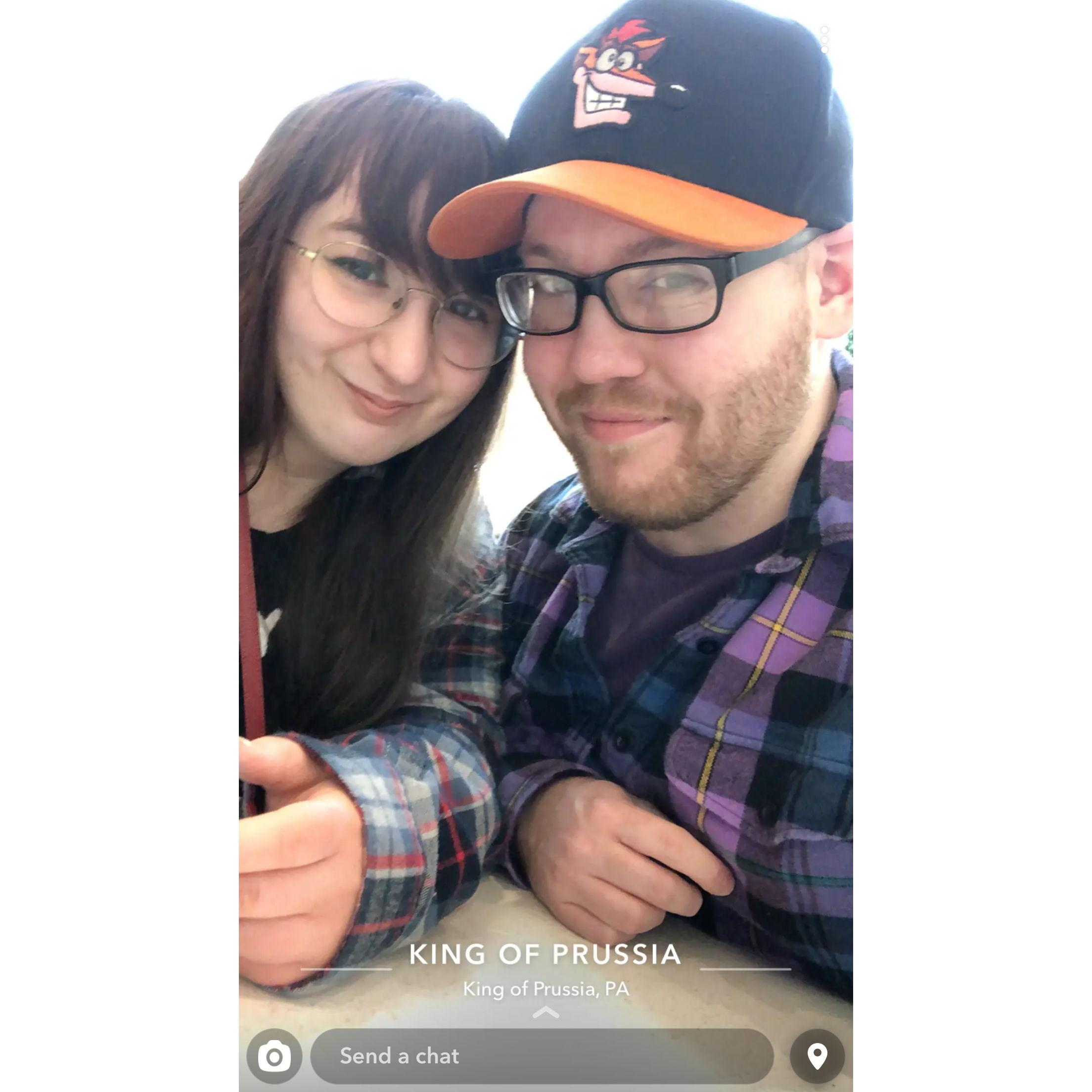 Our first King of Prussia trip.