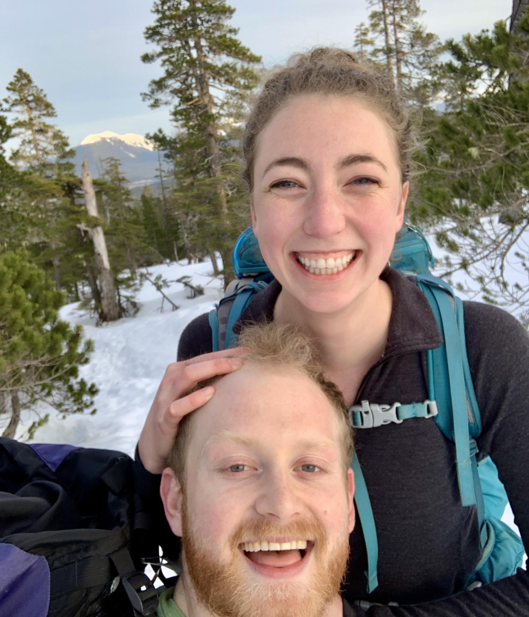 Spring hiking to John Muir Cabin where we saw the Aurora dance above the mountains