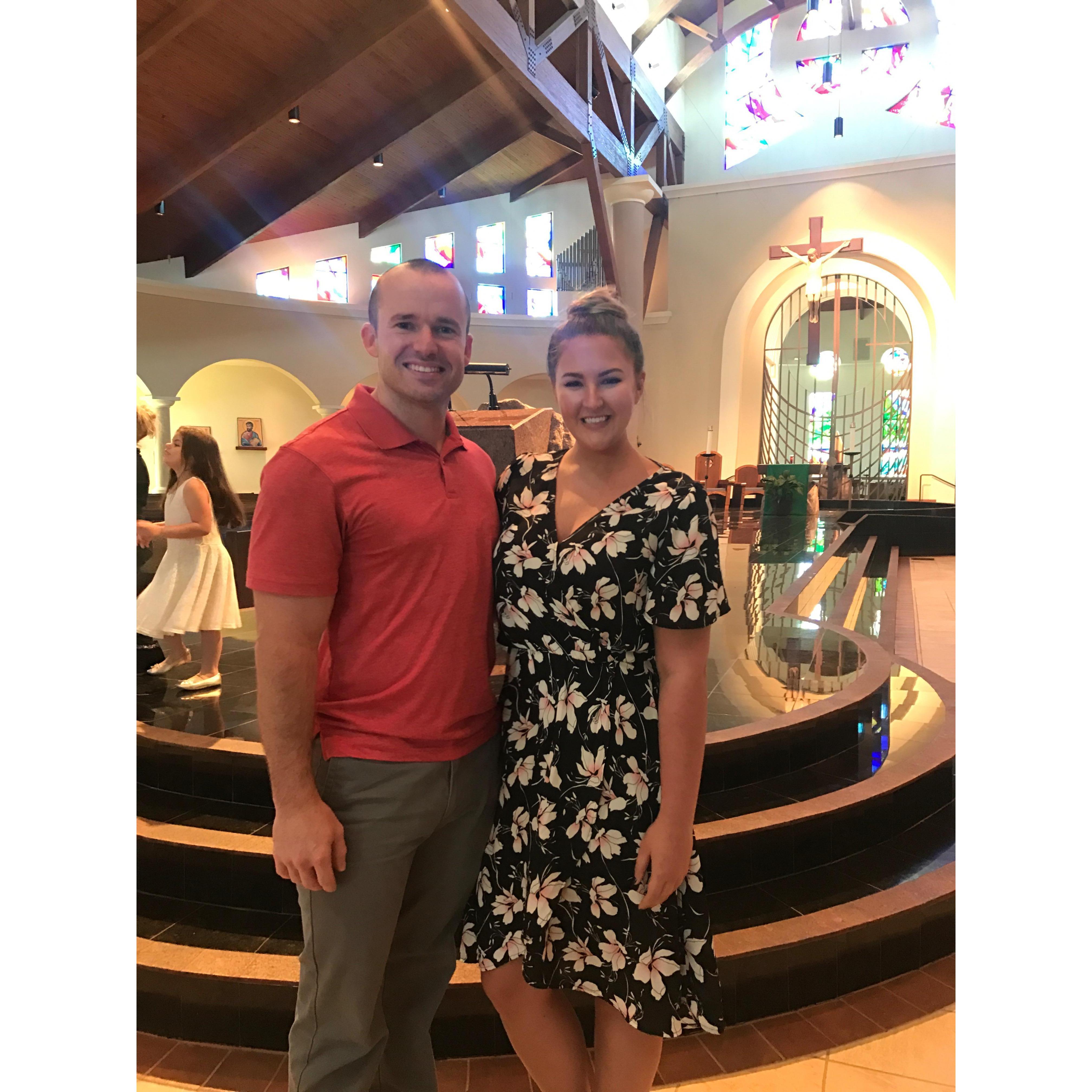 Hayden's baptism