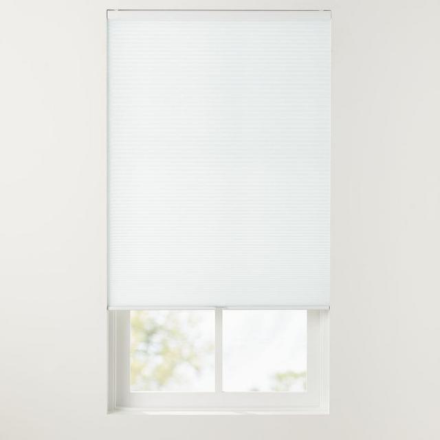 Custom Light Filtering Cordless Cellular Shade, 20 x 48", White